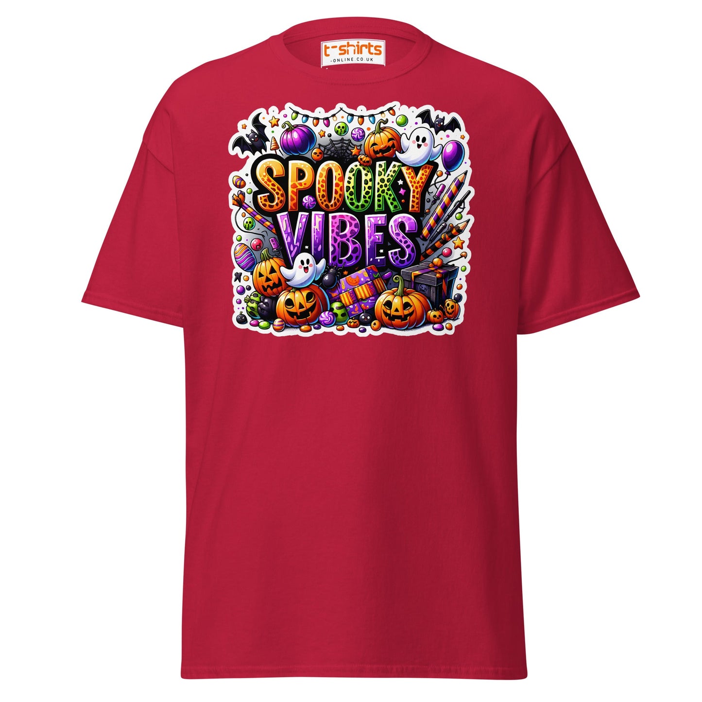 Spooky Vibes T-Shirt - Cardinal - T-Shirts Online