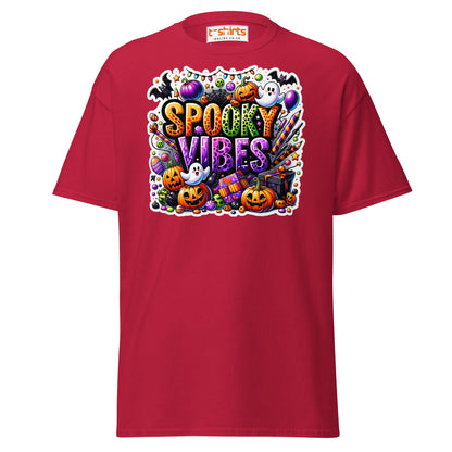 Spooky Vibes T-Shirt - Cardinal - T-Shirts Online
