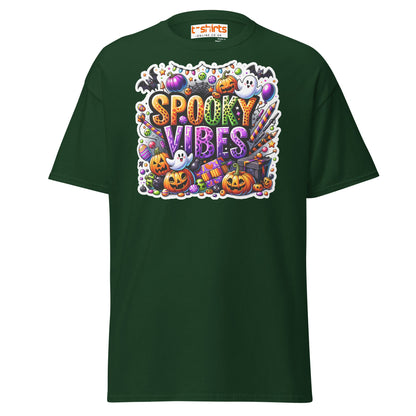 Spooky Vibes T-Shirt - Forest Green - T-Shirts Online