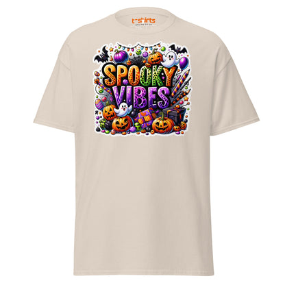 Spooky Vibes T-Shirt - Natural - T-Shirts Online
