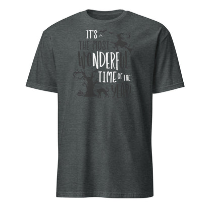 Spooky Wonderful Time of the Year T-Shirt - Dark Heather - T-Shirts Online