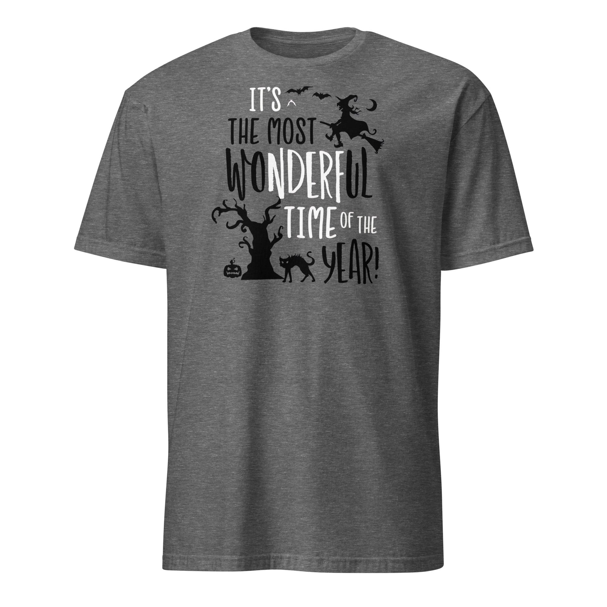 Spooky Wonderful Time of the Year T-Shirt - Graphite Heather - T-Shirts Online