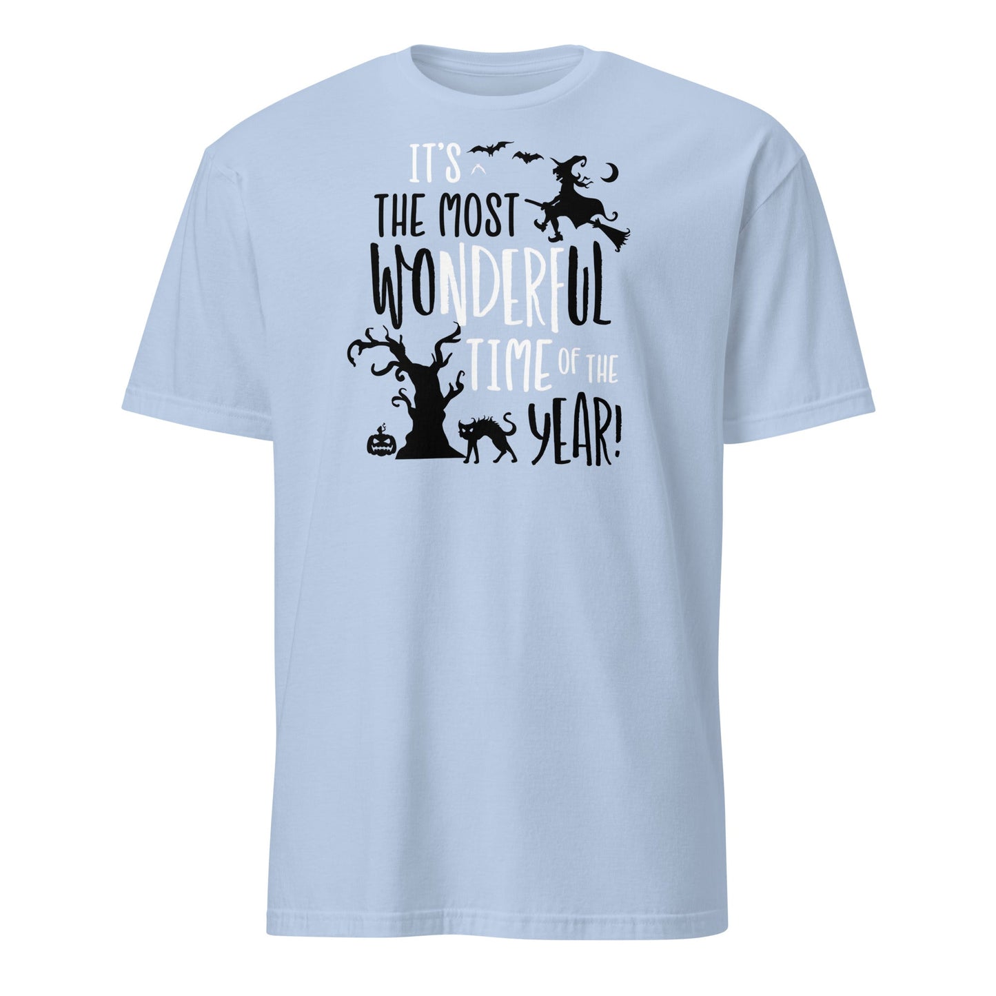 Spooky Wonderful Time of the Year T-Shirt - Light Blue - T-Shirts Online