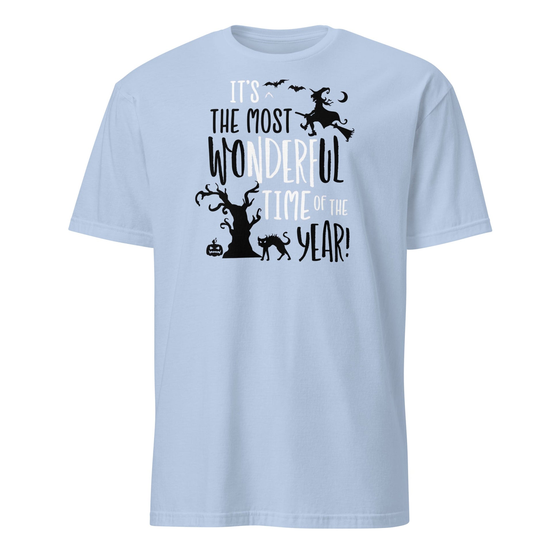 Spooky Wonderful Time of the Year T-Shirt - Light Blue - T-Shirts Online