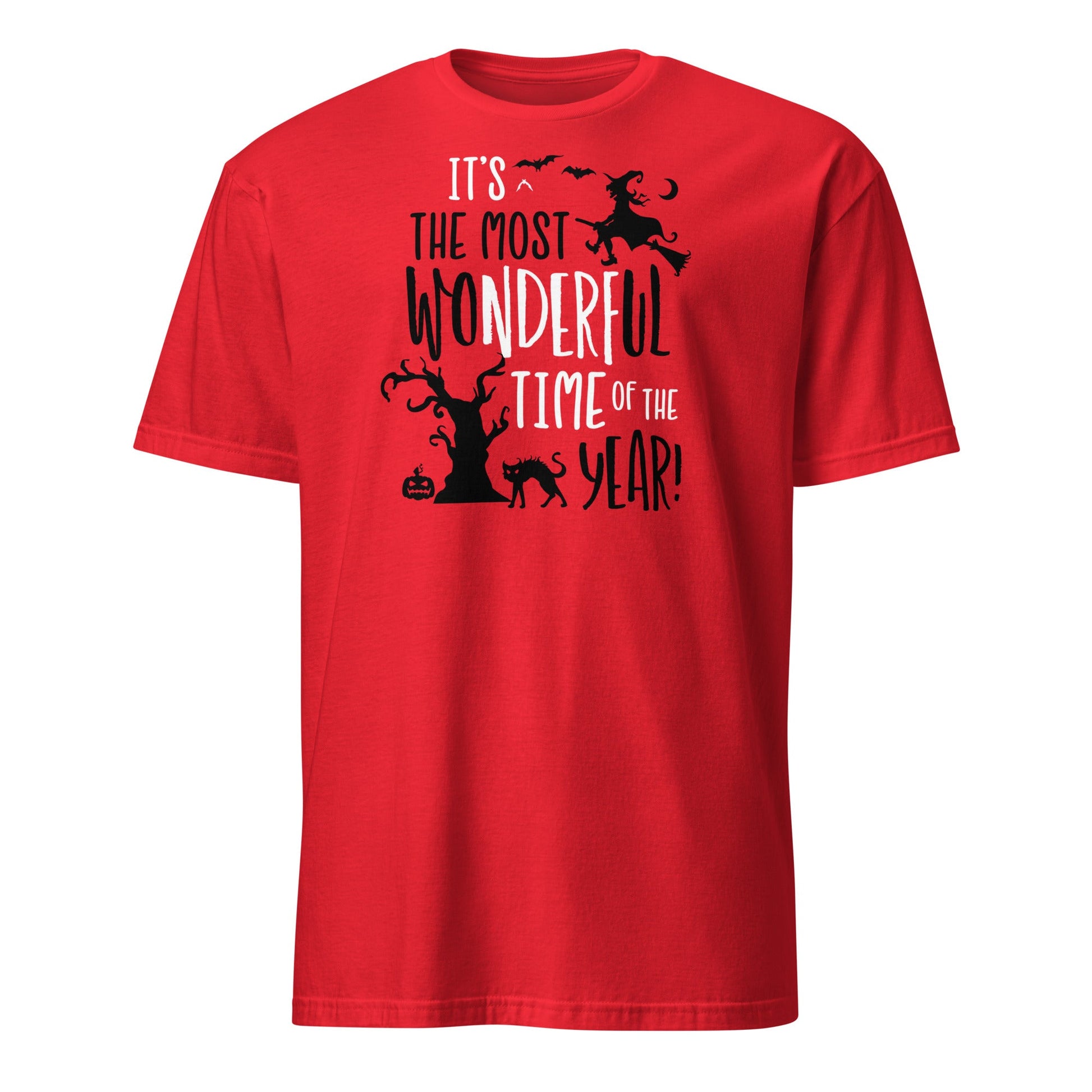 Spooky Wonderful Time of the Year T-Shirt - Red - T-Shirts Online