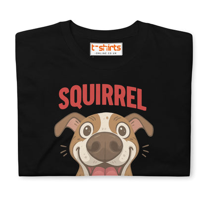 Squirrel Dog T-Shirt – Funny Excited Pup Design - Black - T-Shirts Online
