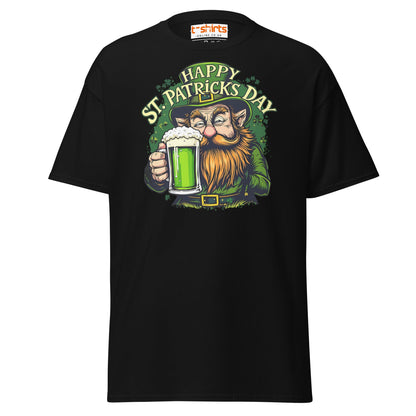 St. Patrick’s Day Leprechaun T-Shirt | Green Beer Tee - Black - T-Shirts Online