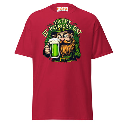 St. Patrick’s Day Leprechaun T-Shirt | Green Beer Tee - Cardinal - T-Shirts Online