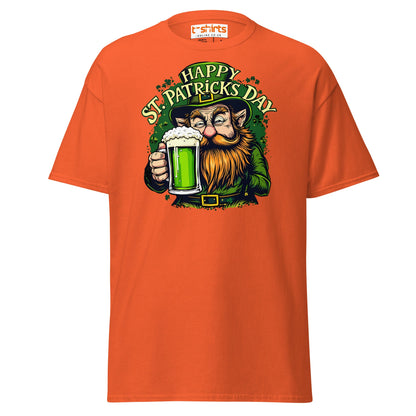 St. Patrick’s Day Leprechaun T-Shirt | Green Beer Tee - Orange - T-Shirts Online