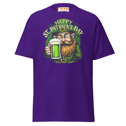 St. Patrick’s Day Leprechaun T-Shirt | Green Beer Tee - Purple - T-Shirts Online