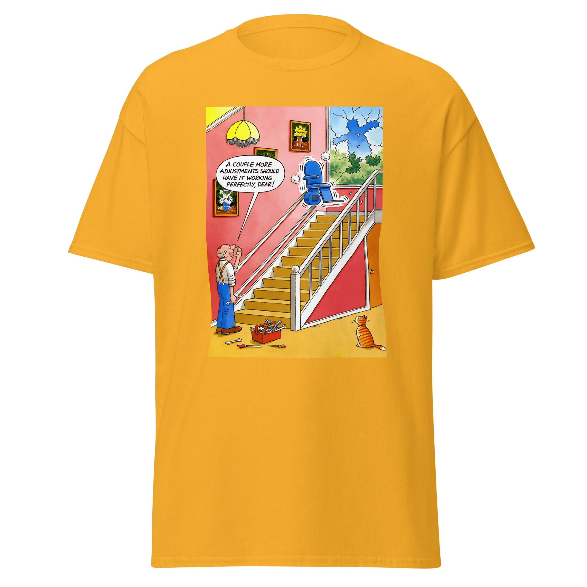 Stairlift | Meme T-Shirt - Gold - T-Shirts Online