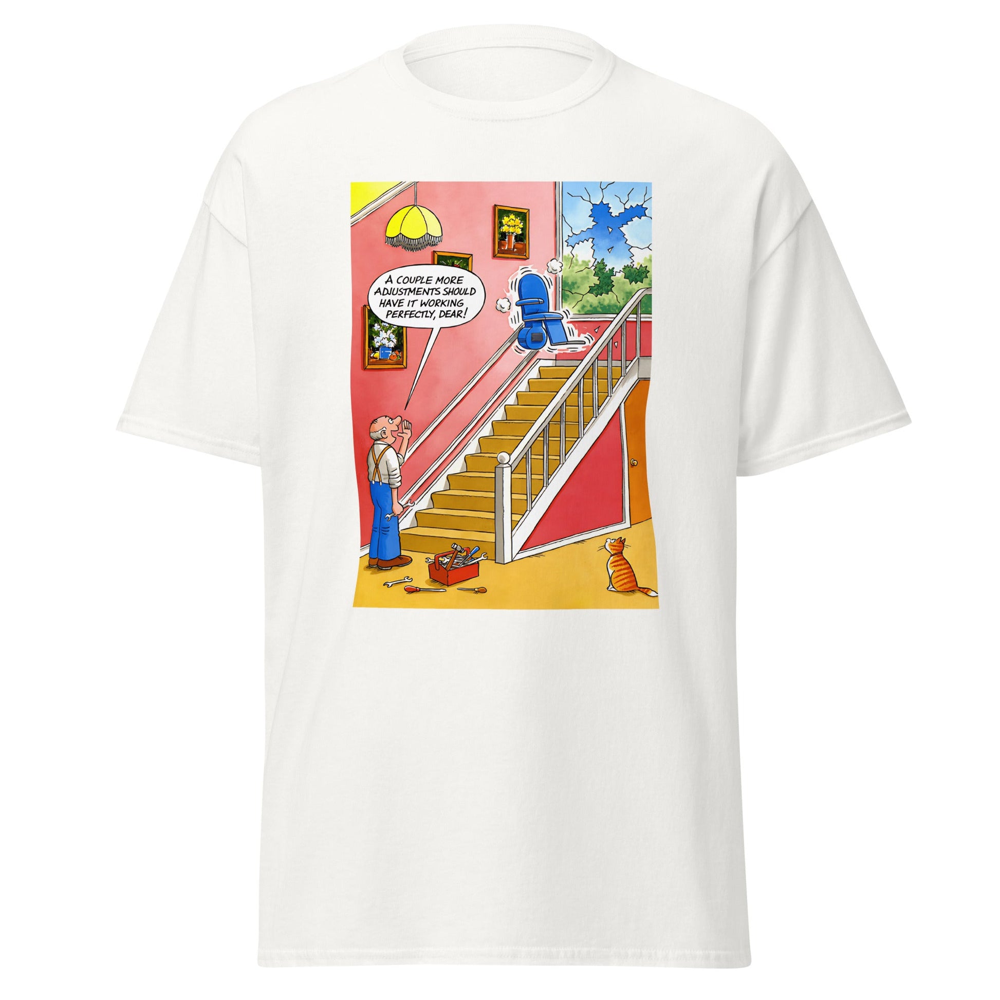 Stairlift | Meme T-Shirt - White - T-Shirts Online