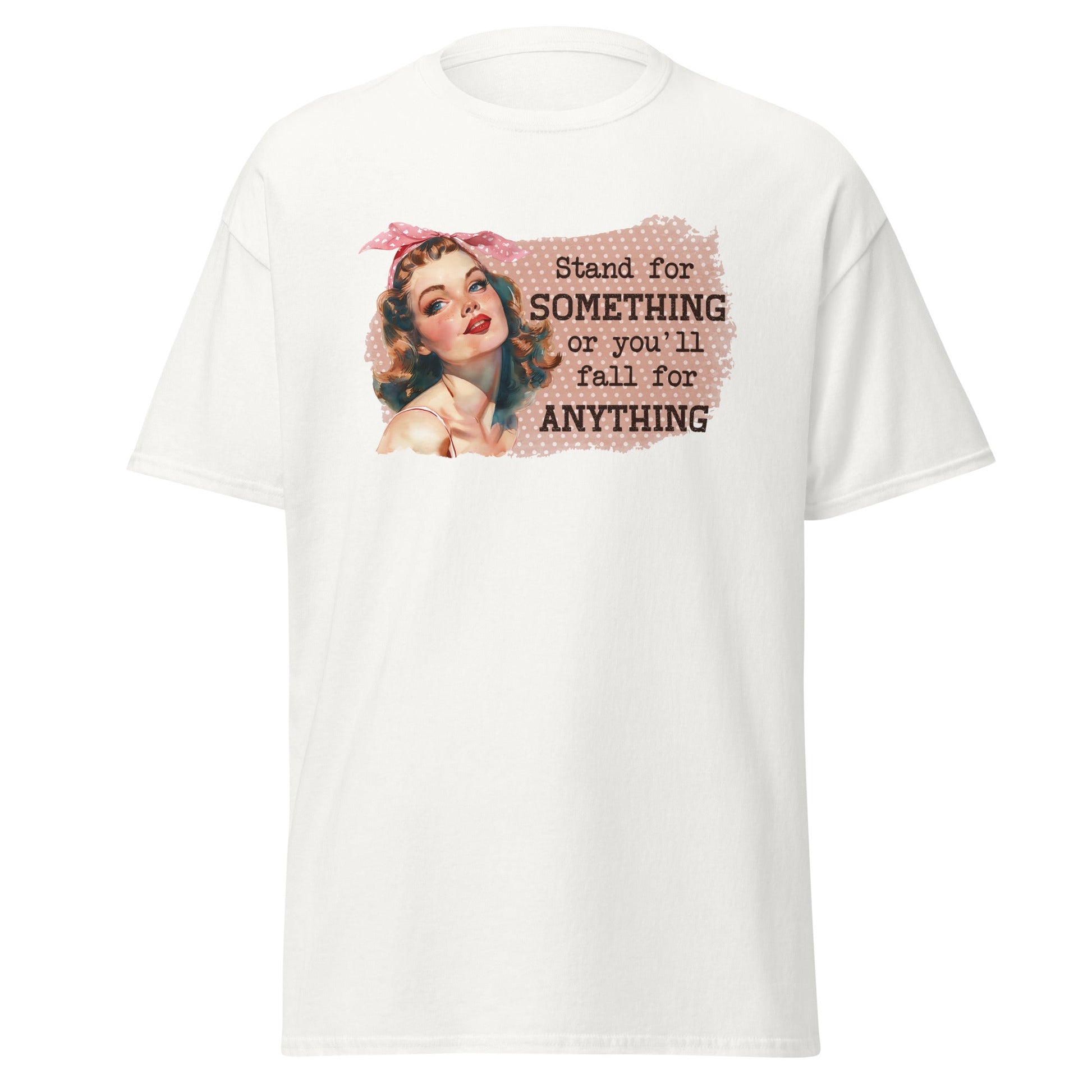 Stand for Something | Retro T-Shirt - White - T-Shirts Online