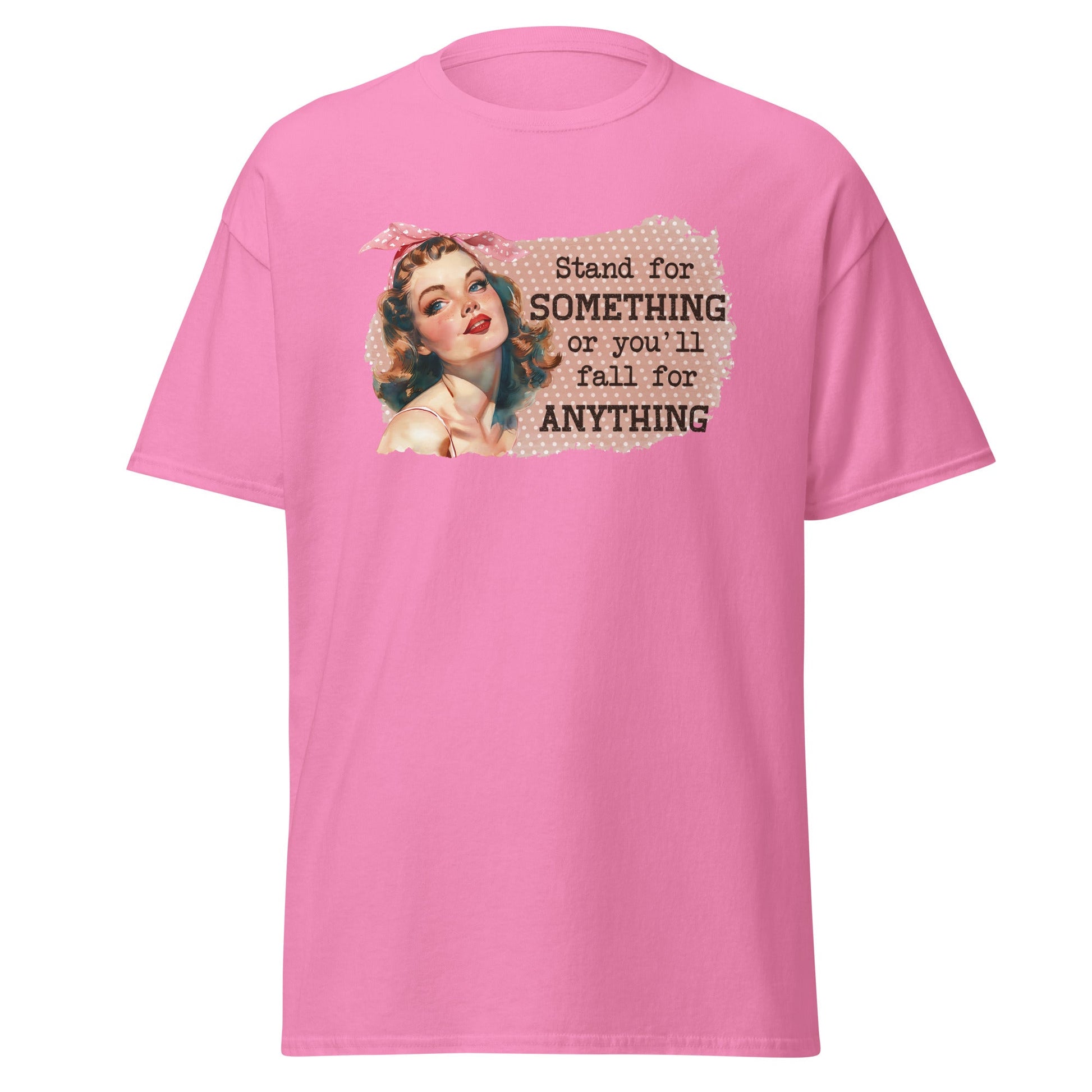 Stand for Something | Retro T-Shirt - Azalea - T-Shirts Online