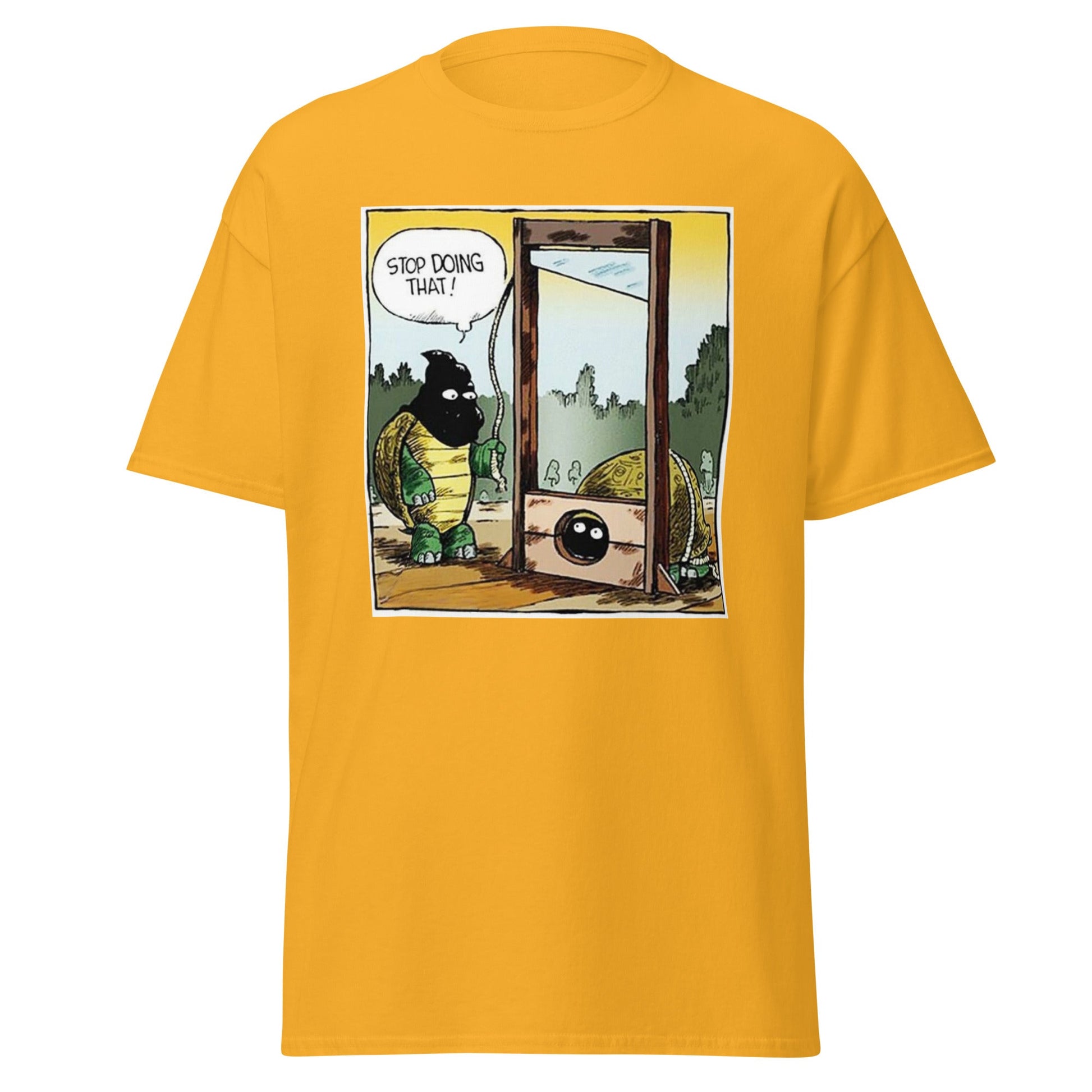 Stop Doing That | Meme T-Shirt - Gold - T-Shirts Online
