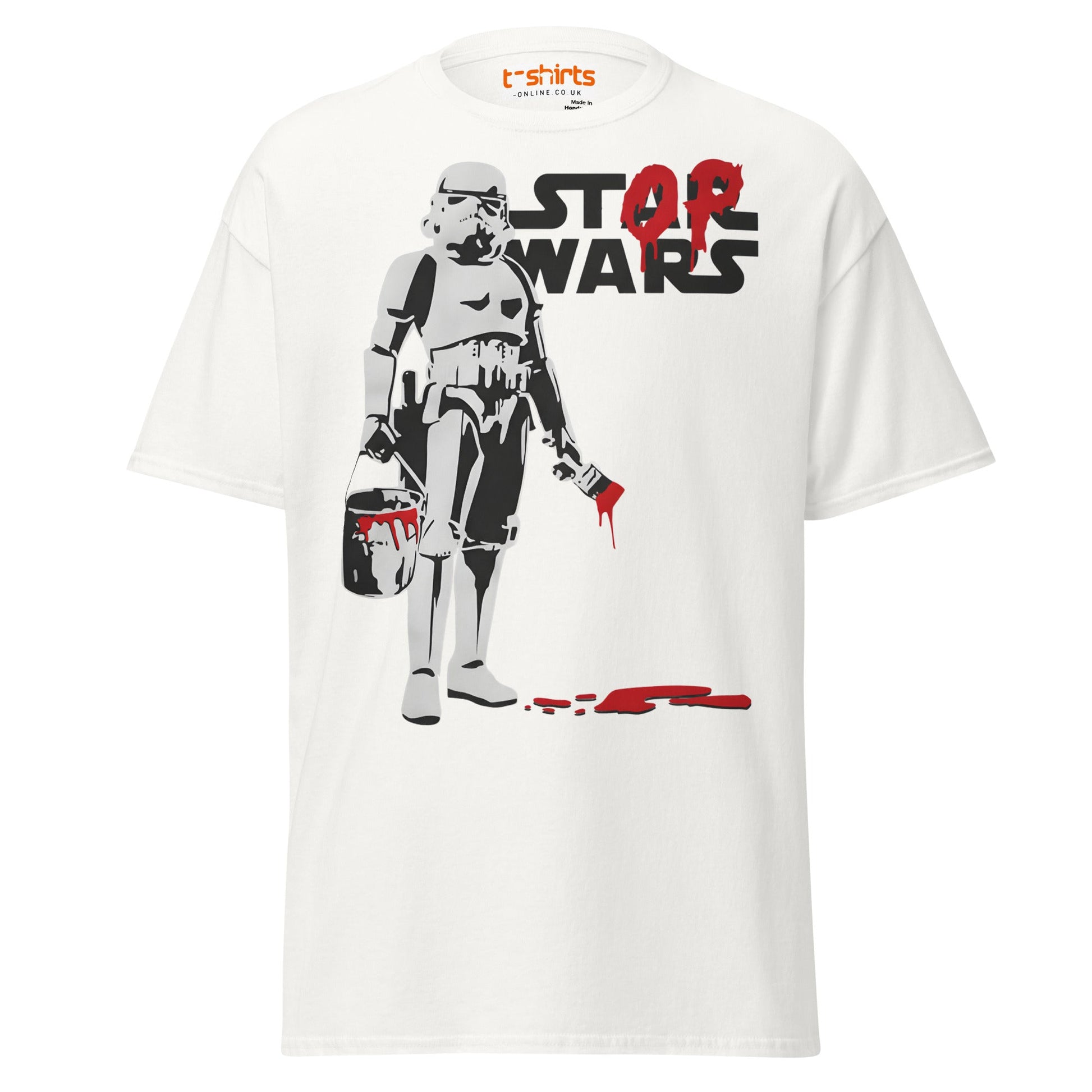 Stop Wars T-Shirt | Peaceful Rebel Street Art Tee - White - T-Shirts Online