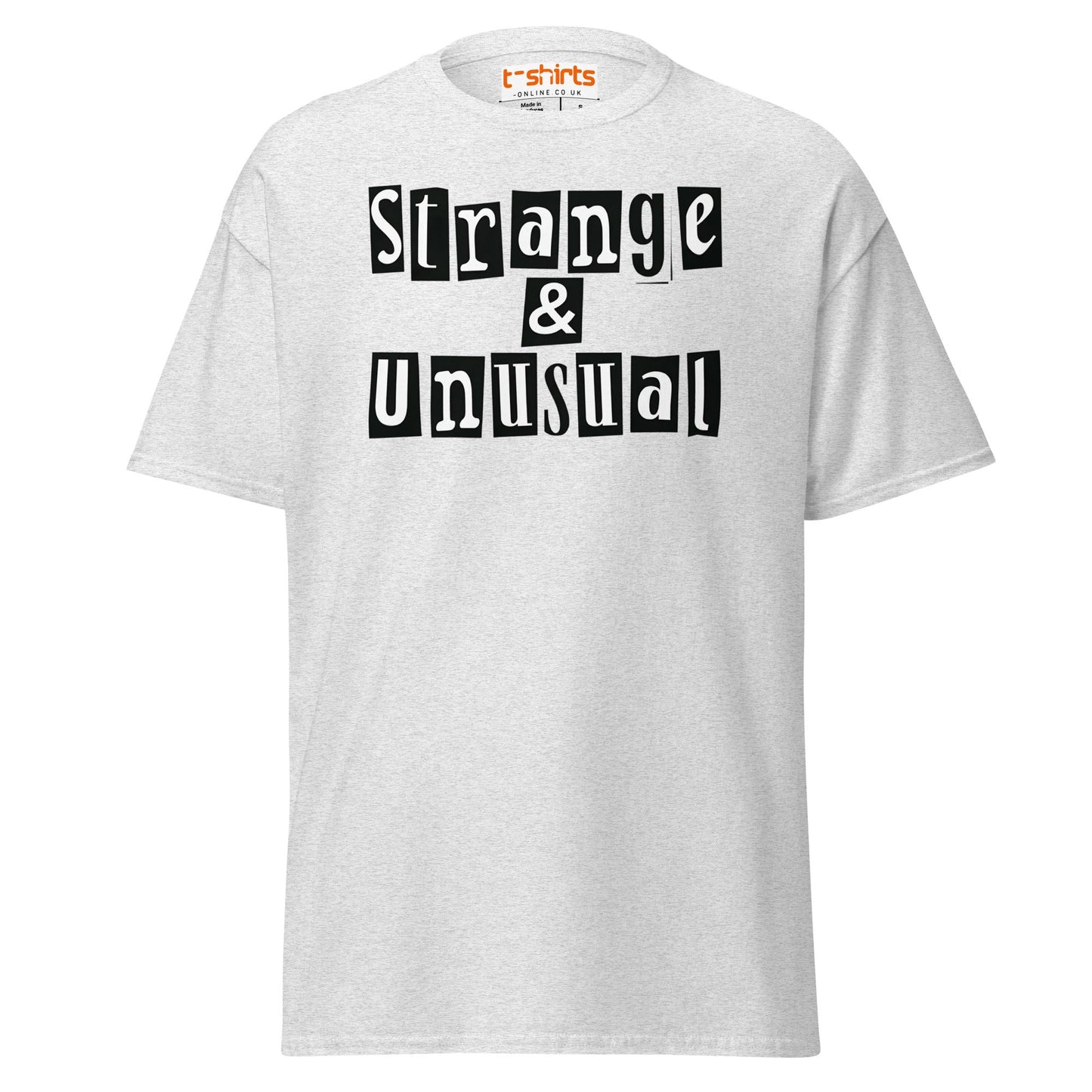 Strange & Unusual T-Shirt – Gothic Quirky Quote Tee - Ash - T-Shirts Online