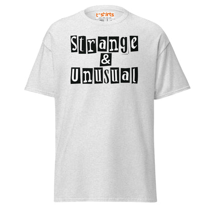 Strange & Unusual T-Shirt – Gothic Quirky Quote Tee - Ash - T-Shirts Online