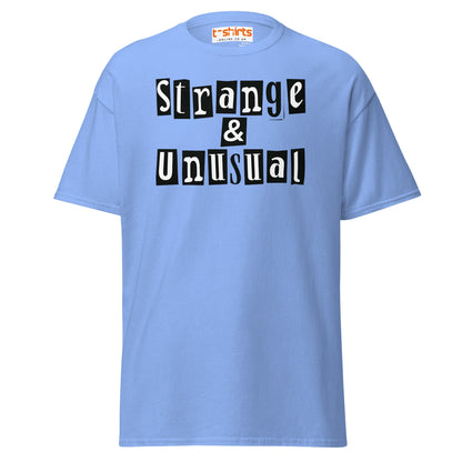 Strange & Unusual T-Shirt – Gothic Quirky Quote Tee - Carolina Blue - T-Shirts Online