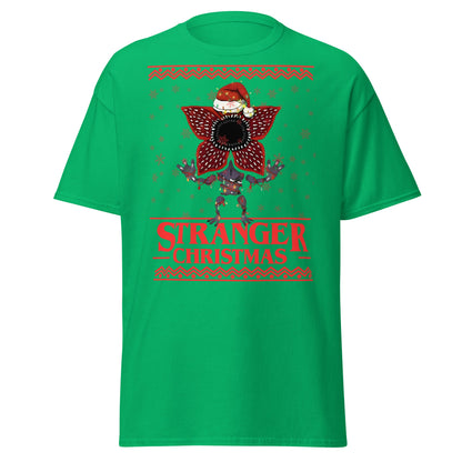 Stranger Christmas T-Shirt - Demogorgon Holiday Parody Tee - Irish Green - T-Shirts Online