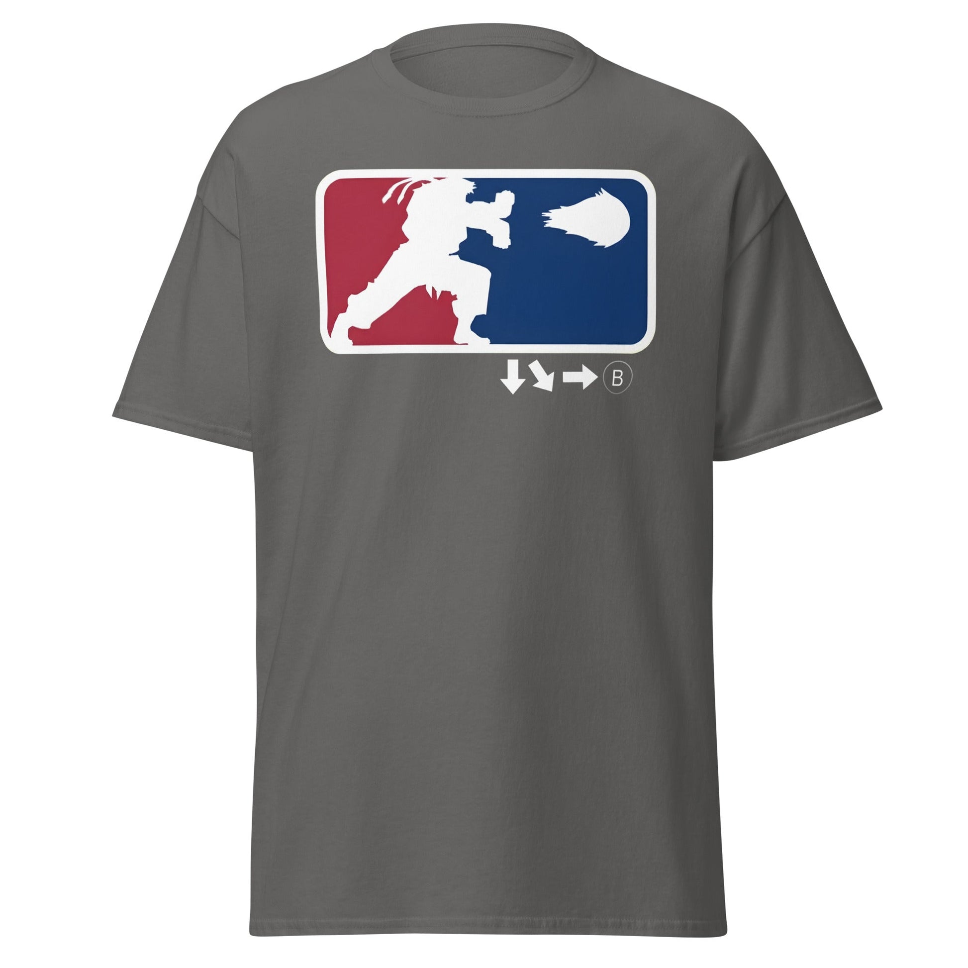 Street Fighter Hadouken League T-Shirt - Charcoal - T-Shirts Online