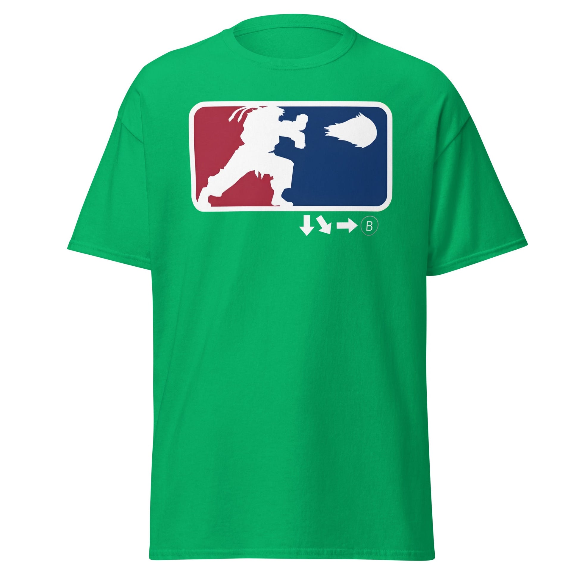 Street Fighter Hadouken League T-Shirt - Irish Green - T-Shirts Online