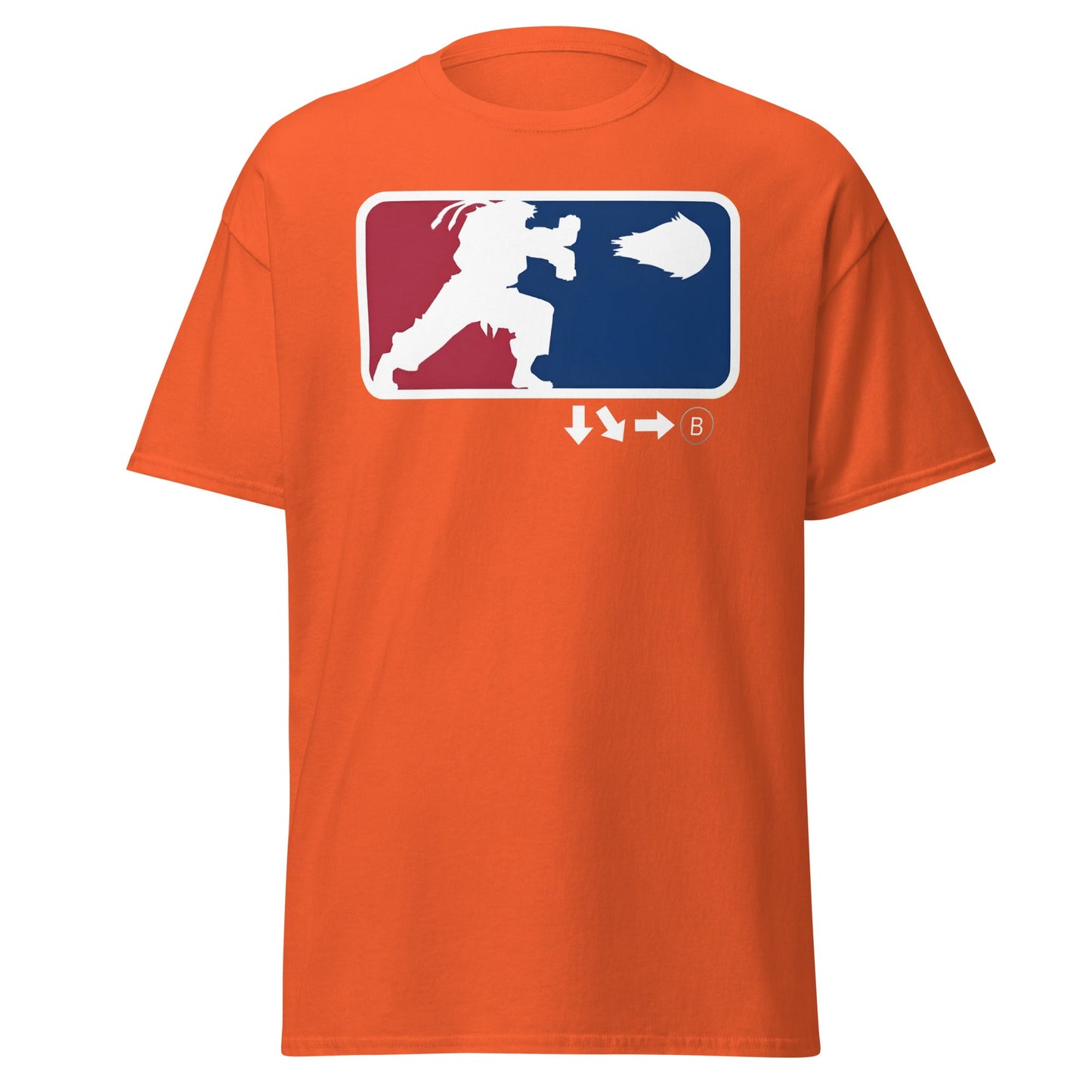 Street Fighter Hadouken League T-Shirt - Orange - T-Shirts Online