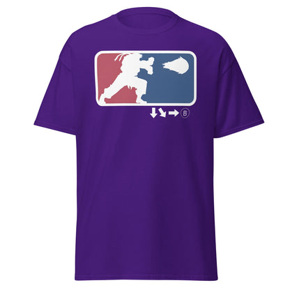 Street Fighter Hadouken League T-Shirt - Purple - T-Shirts Online