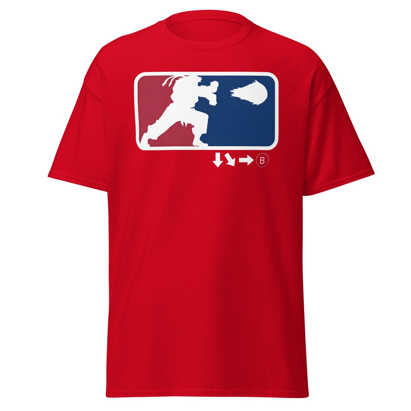 Street Fighter Hadouken League T-Shirt - Red - T-Shirts Online