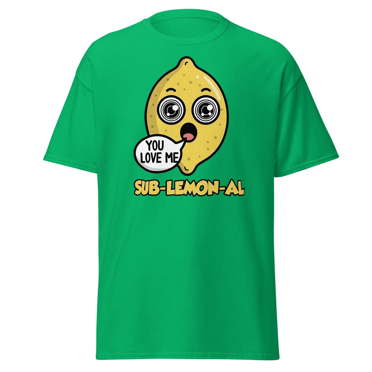 Sub - Lemon - Al Funny Pun T-Shirt | Hypnotic Lemon Graphic Tee - Irish Green - T-Shirts Online