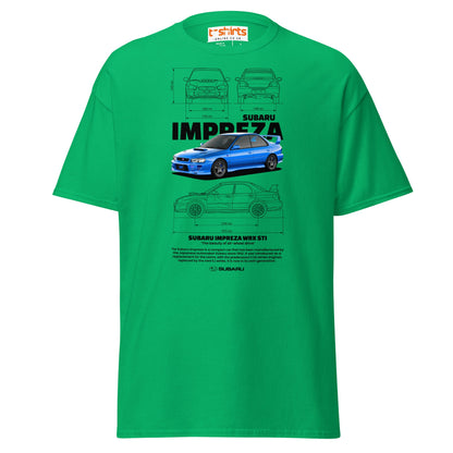 Subaru Impreza WRX STI T-Shirt | JDM Rally Legend Tee - Irish Green - T-Shirts Online