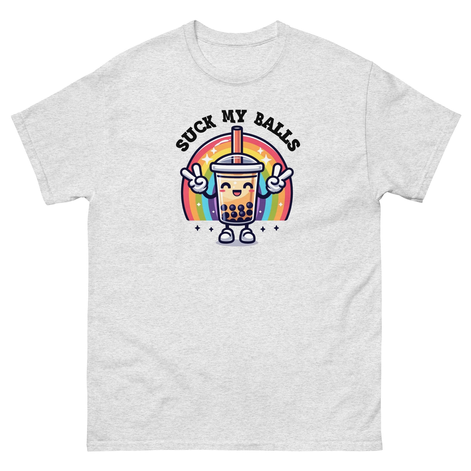 Suck My Balls| T-Shirt - Ash - T-Shirts Online