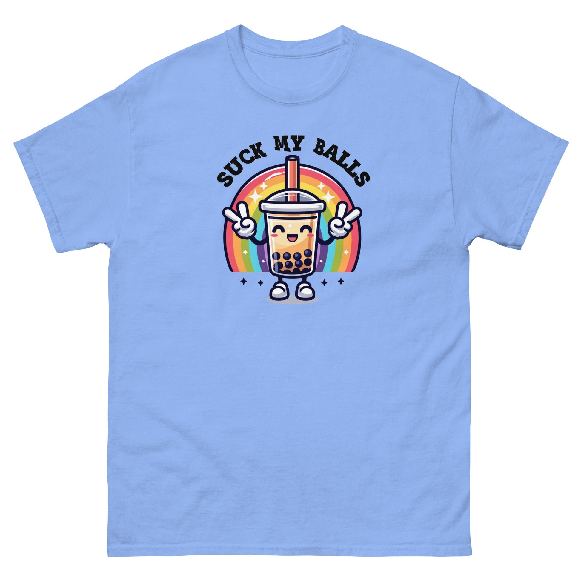 Suck My Balls| T-Shirt - Carolina Blue - T-Shirts Online