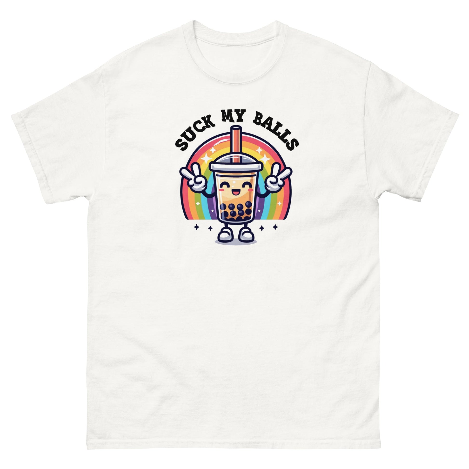 Suck My Balls| T-Shirt - White - T-Shirts Online