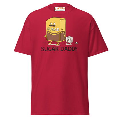 Sugar Daddy Funny Cartoon T-Shirt – Sweet Pun Tee - Cardinal - T-Shirts Online