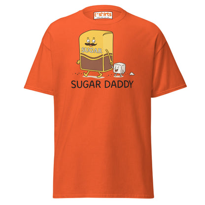 Sugar Daddy Funny Cartoon T-Shirt – Sweet Pun Tee - Orange - T-Shirts Online