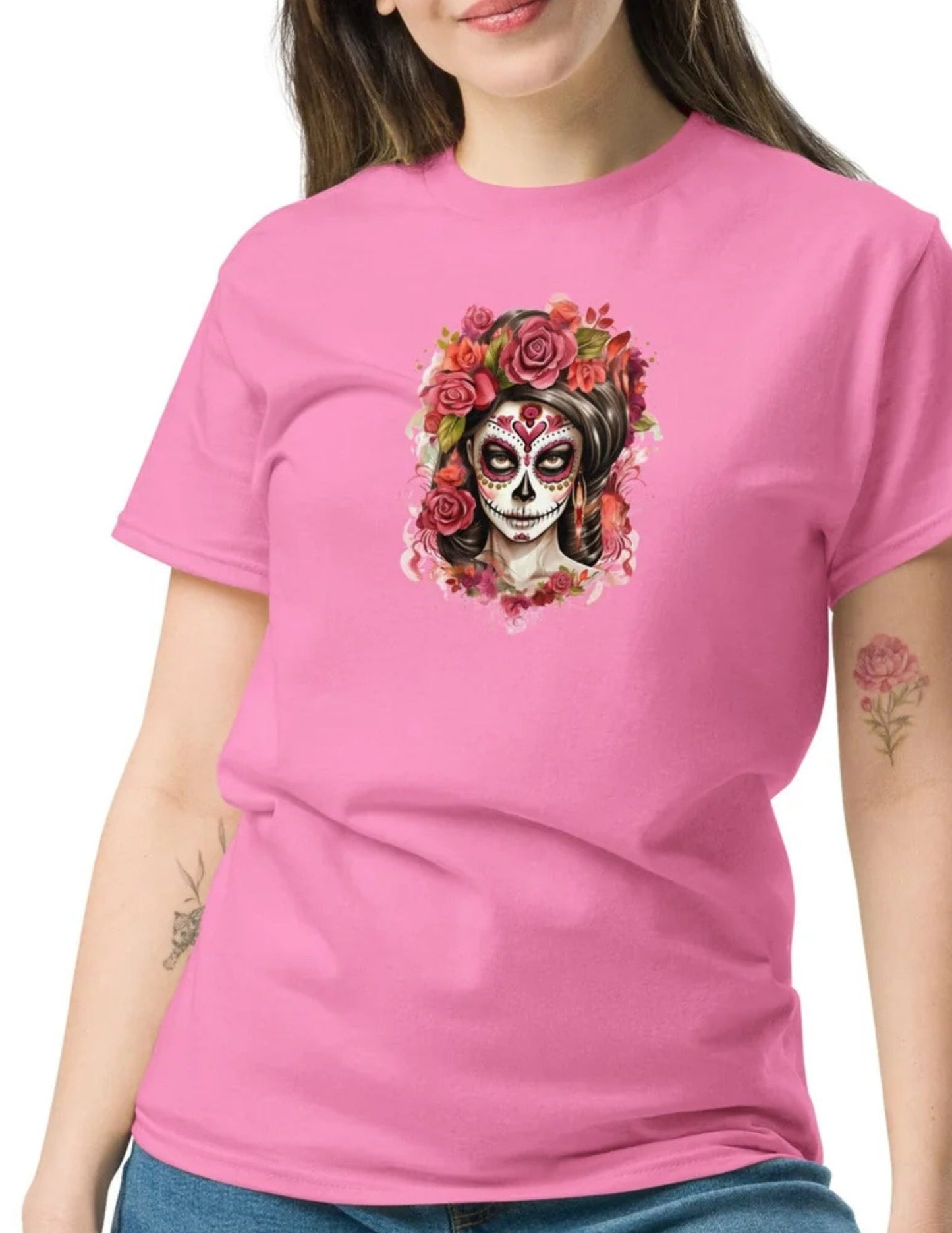 Sugar Skull | Skull T-Shirt - Black - T-Shirts Online