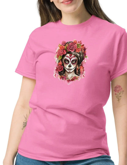 Sugar Skull | Skull T-Shirt - Black - T-Shirts Online