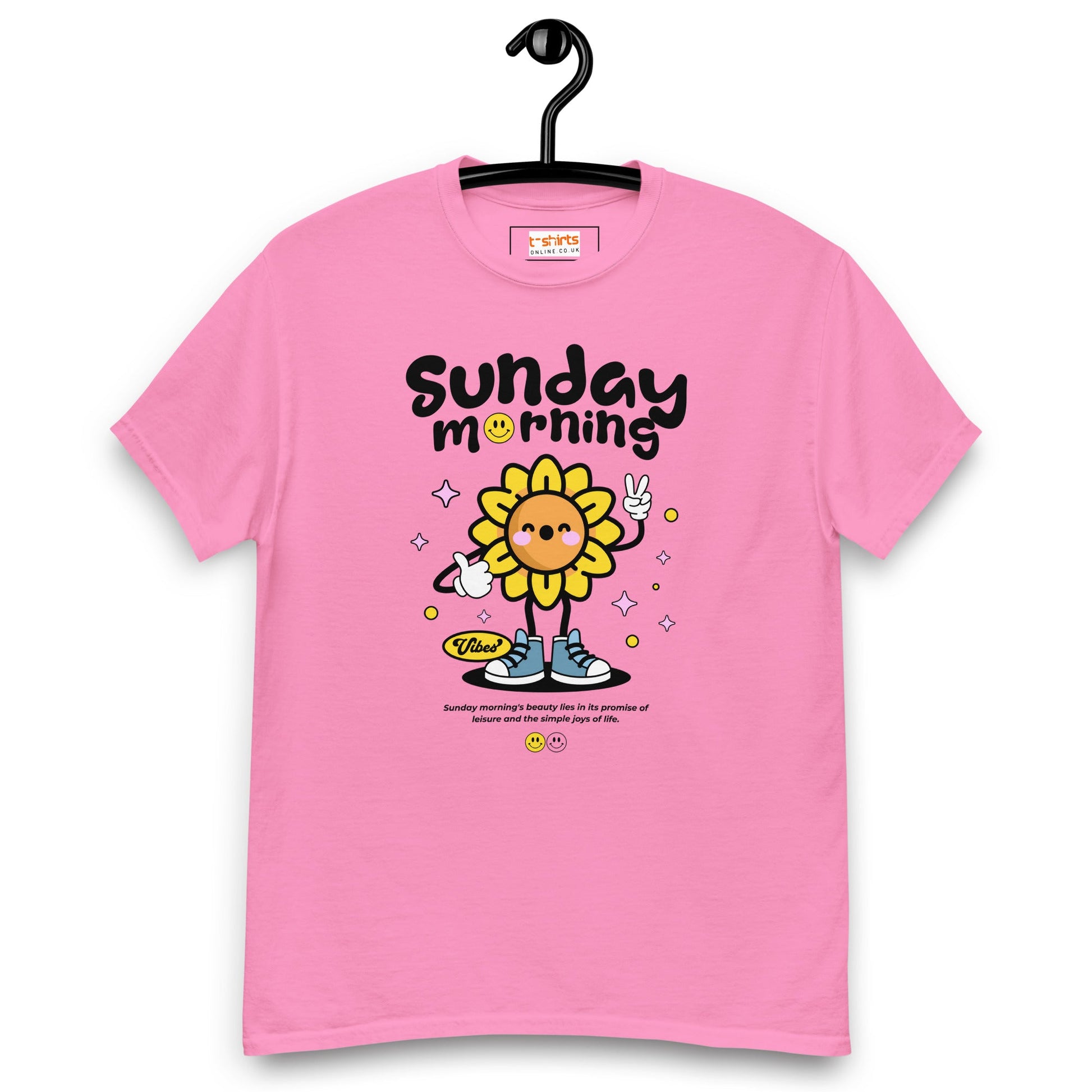 Sunday Morning T-Shirt | Relaxing T-Shirt - Azalea - T-Shirts Online
