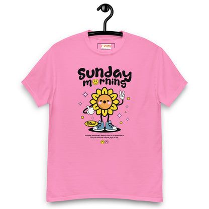 Sunday Morning T-Shirt | Relaxing T-Shirt - Azalea - T-Shirts Online