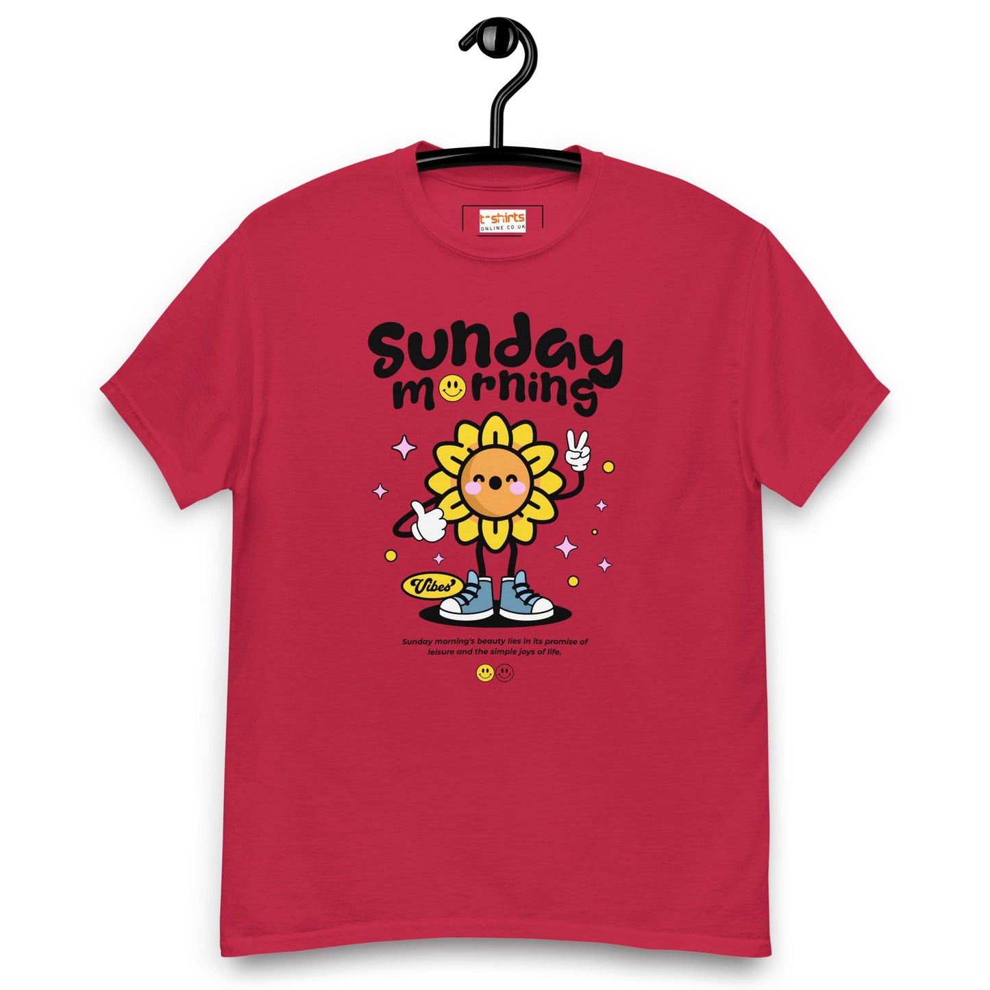 Sunday Morning T-Shirt | Relaxing T-Shirt - Cardinal - T-Shirts Online