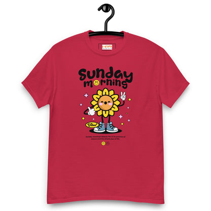 Sunday Morning T-Shirt | Relaxing T-Shirt - Cardinal - T-Shirts Online