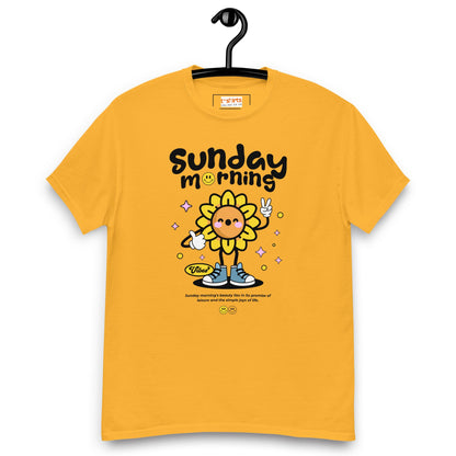 Sunday Morning T-Shirt | Relaxing T-Shirt - Gold - T-Shirts Online