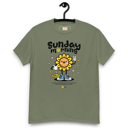 Sunday Morning T-Shirt | Relaxing T-Shirt - Military Green - T-Shirts Online