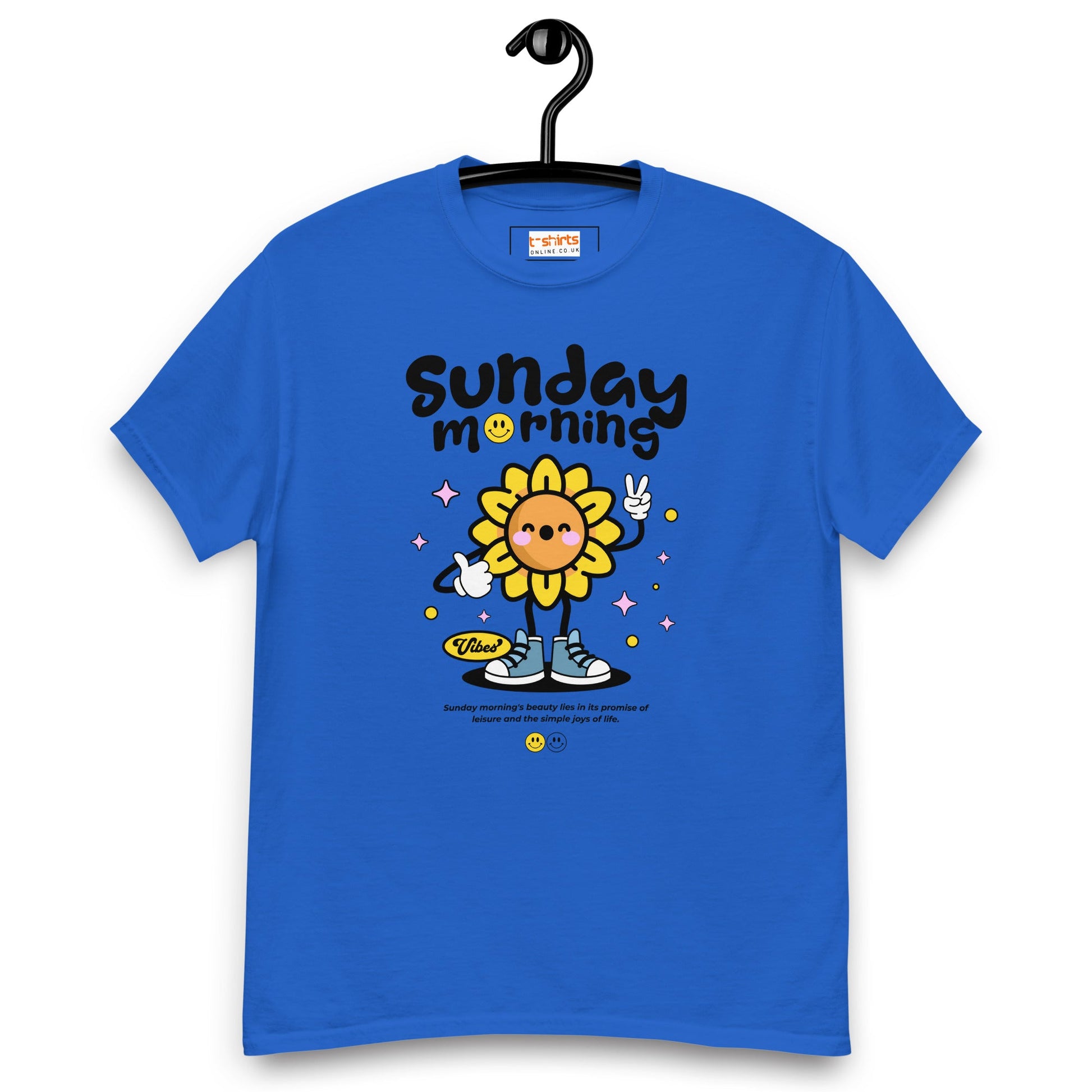 Sunday Morning T-Shirt | Relaxing T-Shirt - Royal - T-Shirts Online