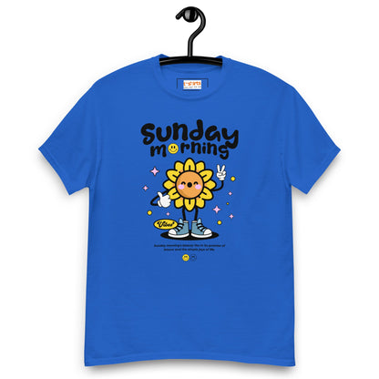 Sunday Morning T-Shirt | Relaxing T-Shirt - Royal - T-Shirts Online
