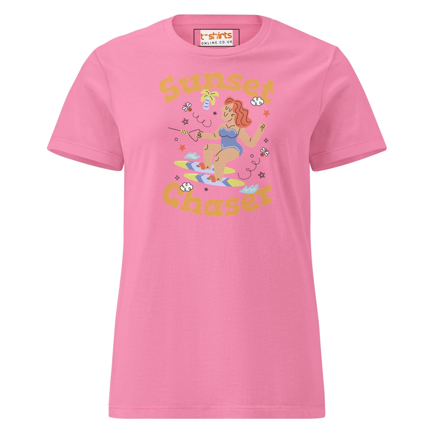 Sunset Chaser T-Shirt | Women's Soft Semi - Fitted Tee - Azalea - T-Shirts Online