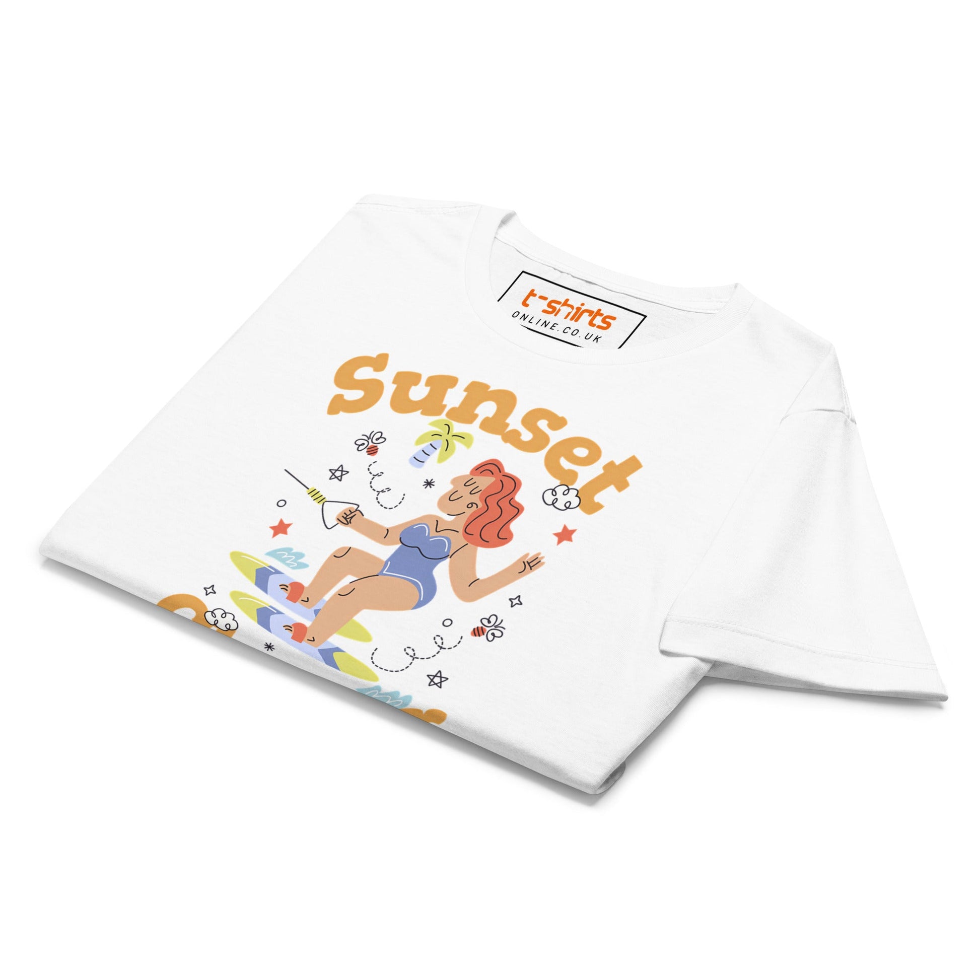 Sunset Chaser T-Shirt | Women's Soft Semi - Fitted Tee - Black - T-Shirts Online