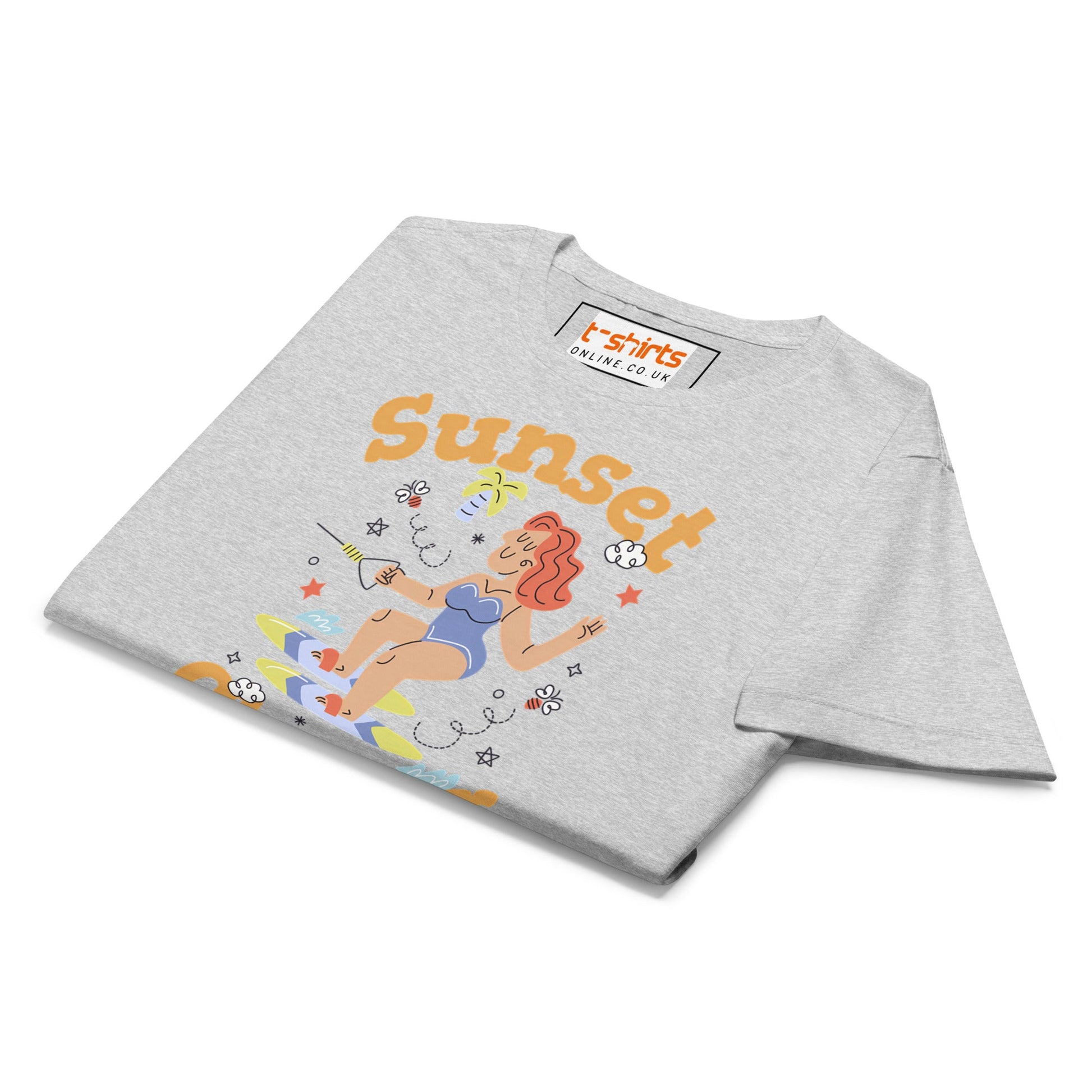 Sunset Chaser T-Shirt | Women's Soft Semi - Fitted Tee - Black - T-Shirts Online