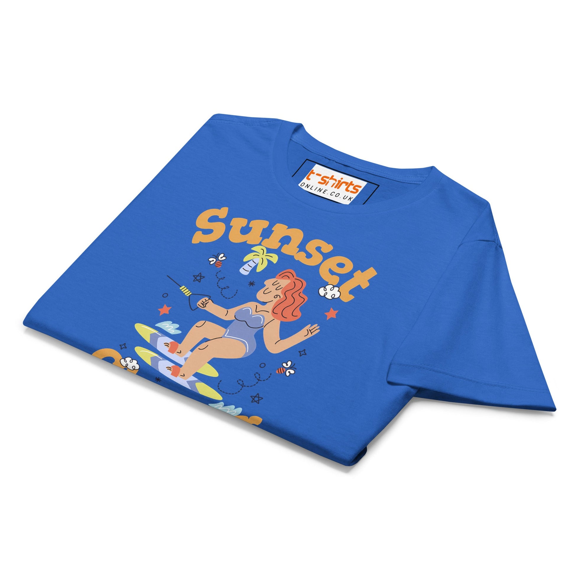 Sunset Chaser T-Shirt | Women's Soft Semi - Fitted Tee - Black - T-Shirts Online